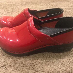 Red Dansko Clogs